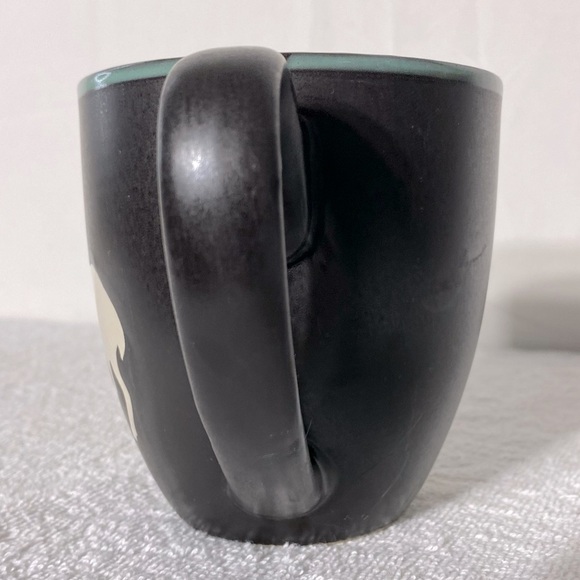 Bass Pro Shops Black Cream Ceramic Coffee Cup Mug With Deer - Picture 7 of 9